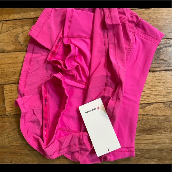 NWT LULULEMON Pace Rival Tennis Skirt Sonic PINK Size 6 Regular 12" - Picture 8 of 10